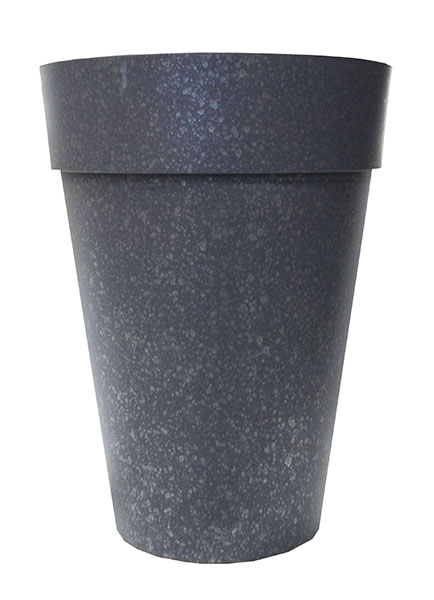 15 Inch Euro Tall Planter Fused Rim Galvanized - 4 per case - Decorative Planters